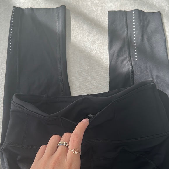 LULULEMON Fast and Free High-Rise Crop 19" Black Leggings - Picture 3 of 3